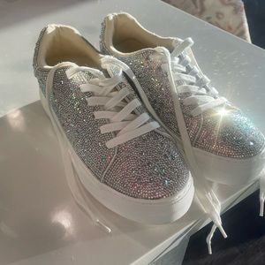 Rinestone sneakers (never worn!) perfect for wedding night!